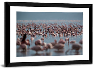 Lake Bagoria Flamingos Wall Art