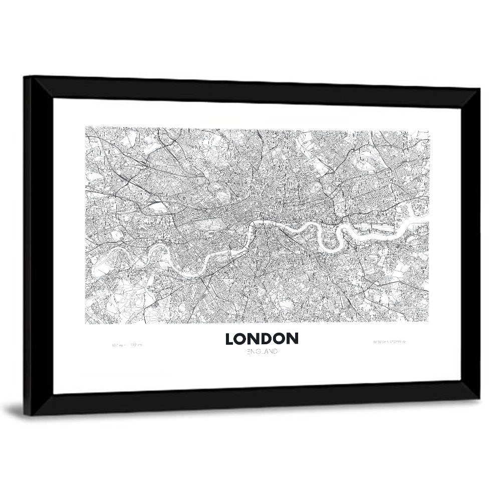 London City Map Wall Art