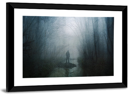 Scary Forest Pathway Wall Art
