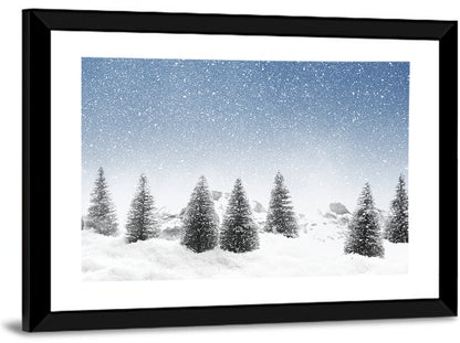 Winter Trees Landscape Wall Art