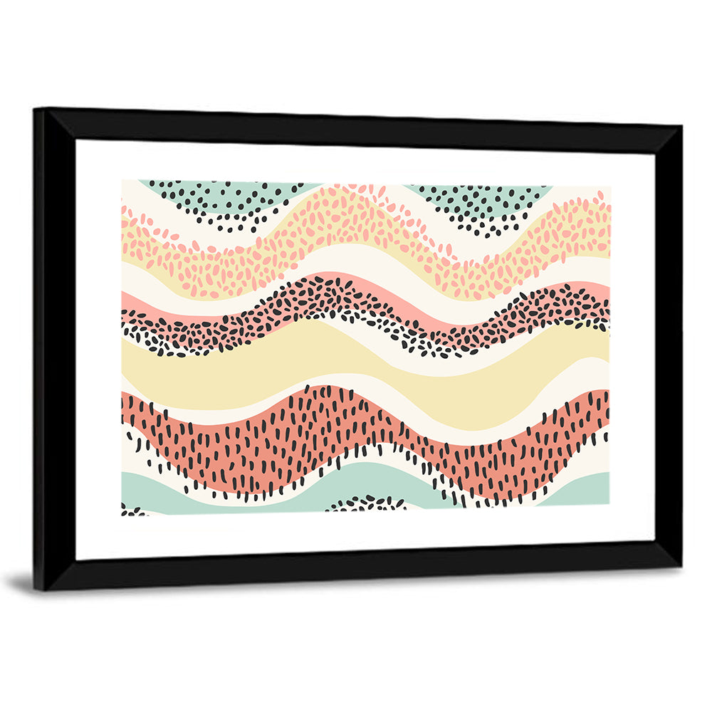 Pastel Pond Waves Wall Art