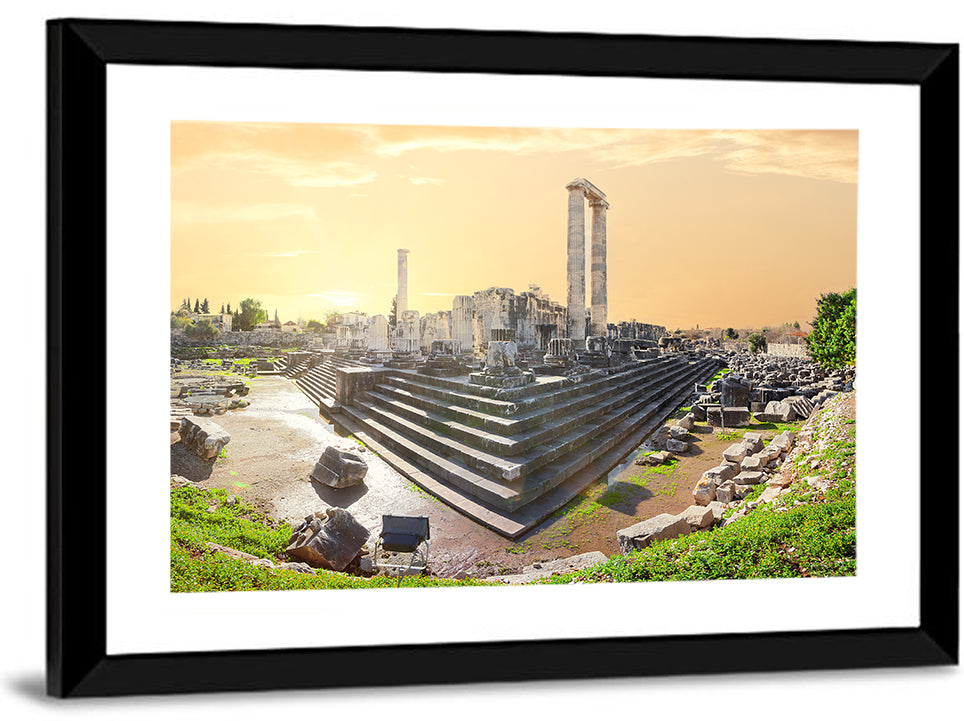 Temple of Apollo at Didyma at Golden Hour Wall Art