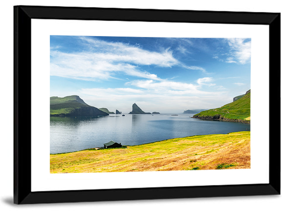 Tindhólmur and Drangarnir Coastal Bay Wall Art