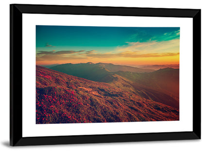 Vivid Mountain Sunrise Wall Art