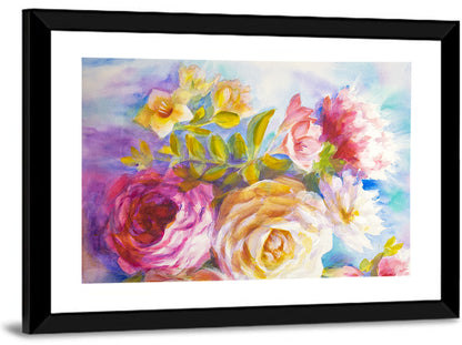 Peonies & Roses Wall Art