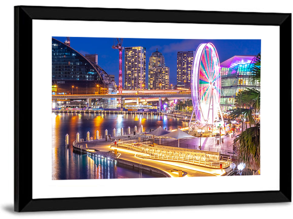 Darling Harbour Nightscape Wall Art