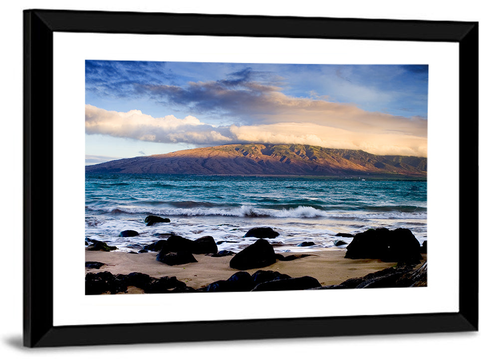 Kihei Golden Coastline Wall Art