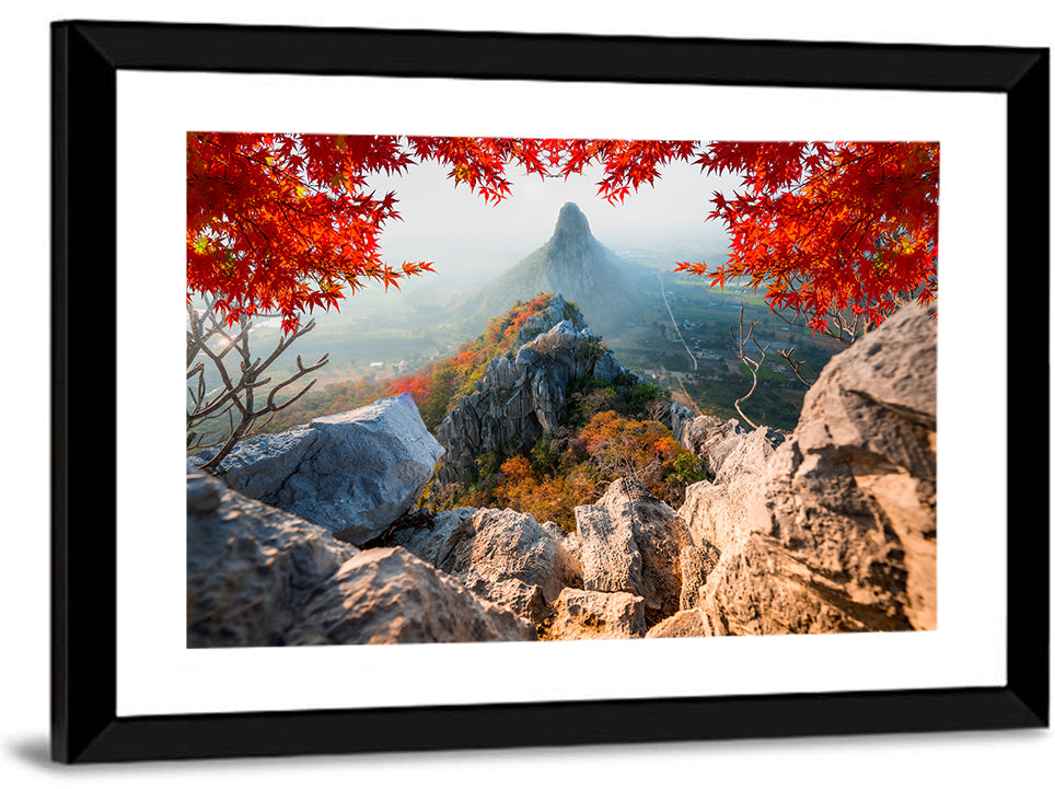 Khao Nor Maple Framed Peak Wall Art