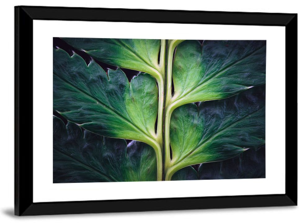 Fern Stem Macro Study Wall Art