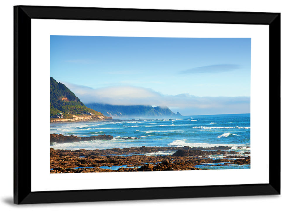 Misty Oregon Coast Tide Pools Wall Art