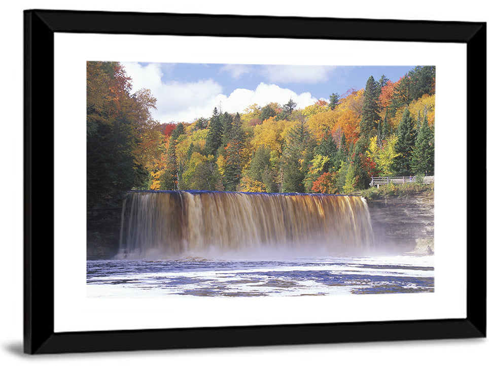 Tahquamenon Falls Autumn Waterfall Wall Art