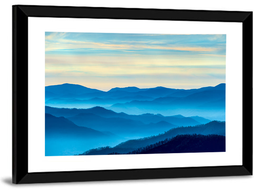 Smoky Mountain Layers at Dawn Wall Art