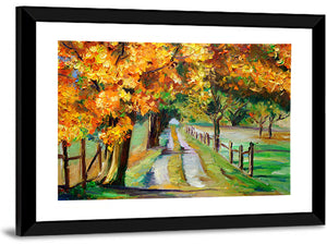 Country Road With Maple Wall Art