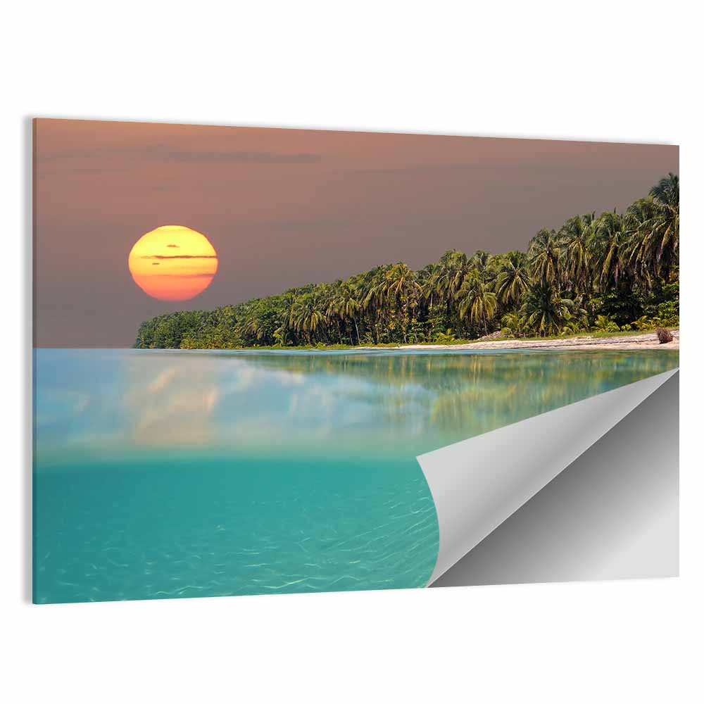 Split-level Caribbean Sunset Wall Art