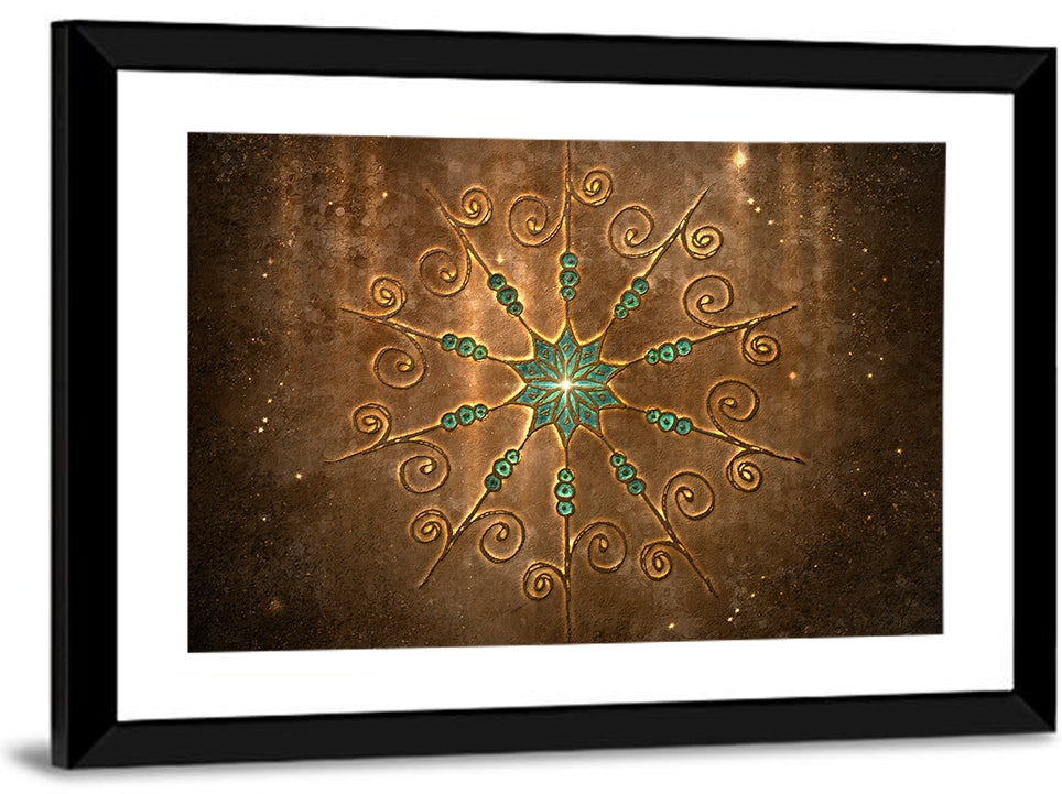 Celestial Twelve-point Mandala Star Wall Art
