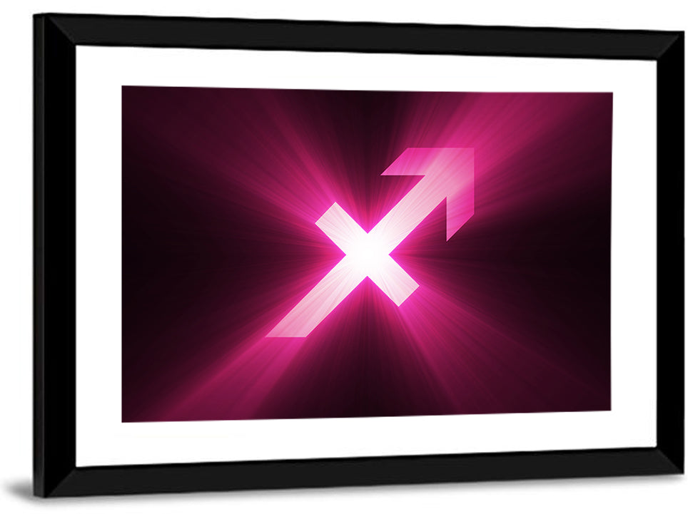 Cosmic Sagittarius Symbol Wall Art