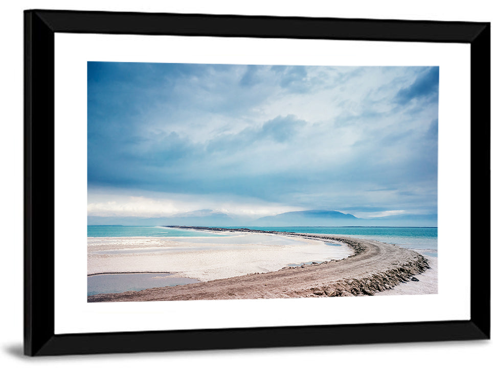 Dead Sea Salt Flats Coastline Wall Art