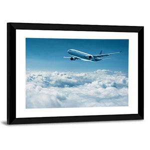 Airplane Above Clouds Wall Art