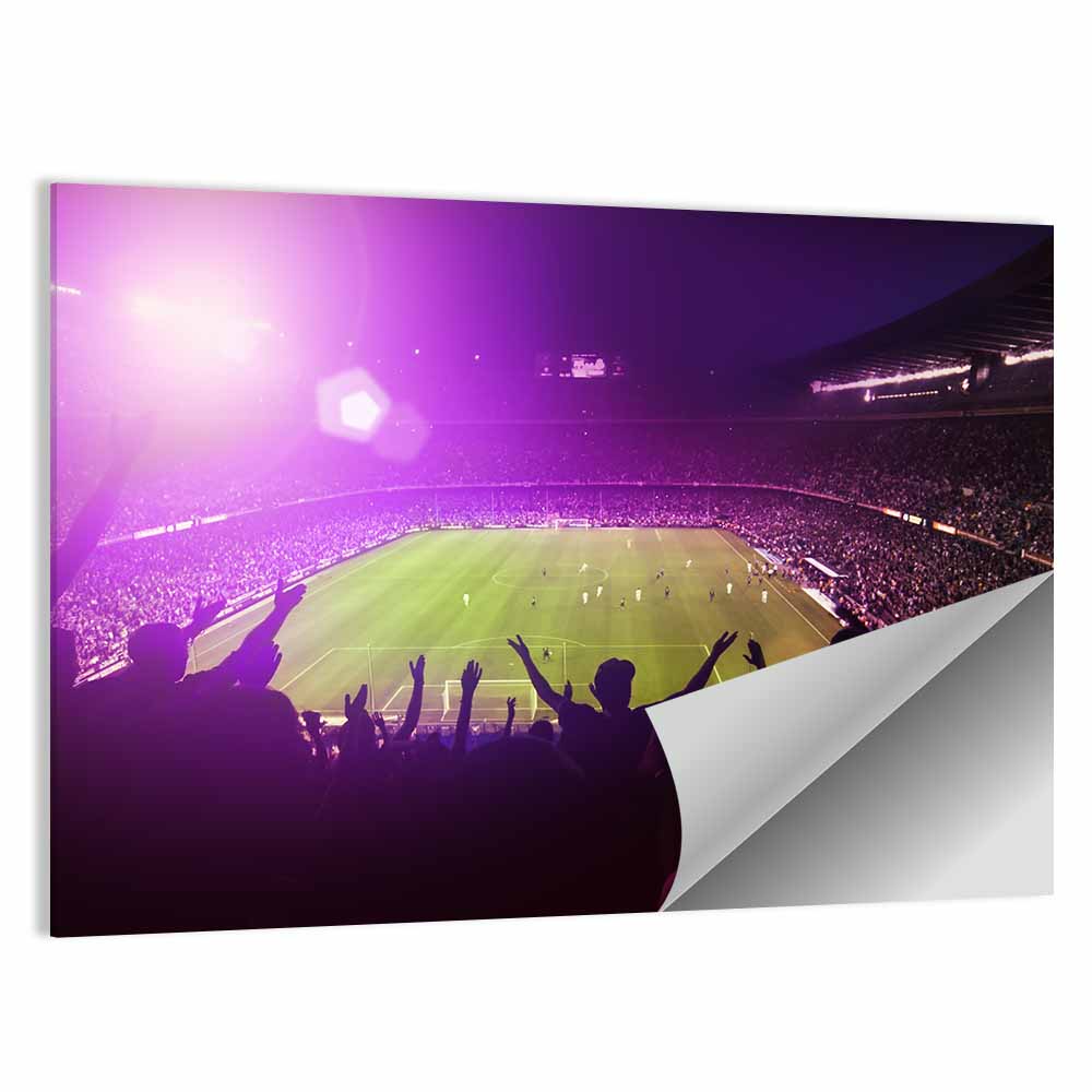 Crowded Football Stadium Wall Art