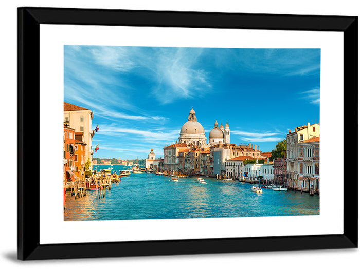 Venice Grand Canal and Santa Maria Della Salute Wall Art as a framed print