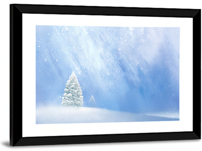 Winter Snowy Tree Wall Art