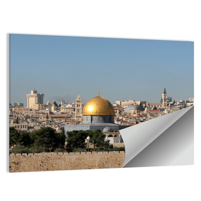 Golden Dome of the Rock, Jerusalem Wall Art as a poster print