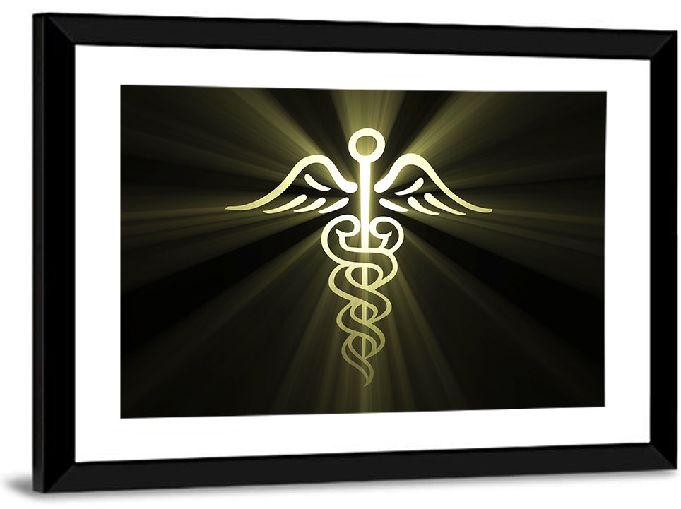 Medical Corps Caduceus Emblem Wall Art
