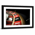 Roulette Wheel Closeup with White Ball Wall Art