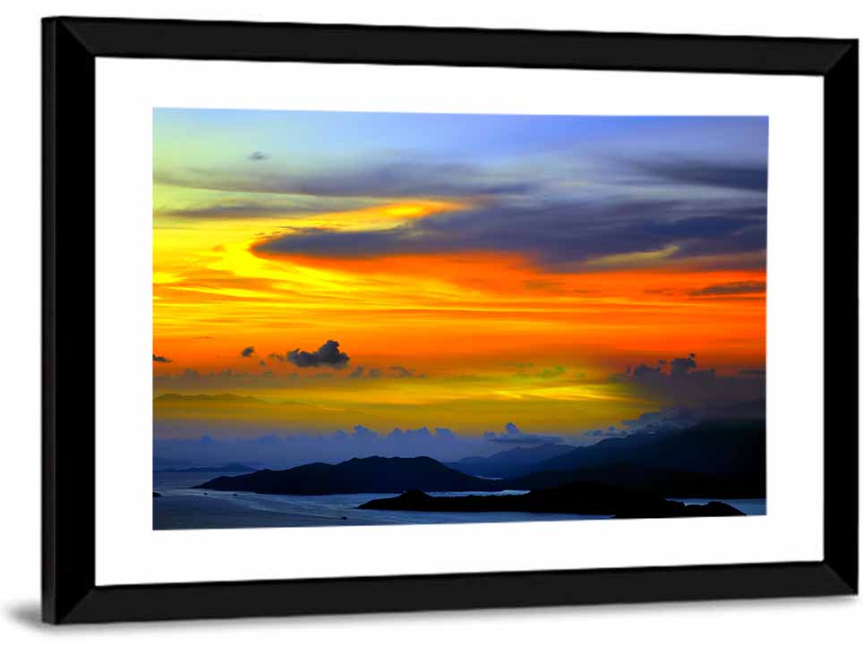 Tranquil Ocean Dusk Wall Art