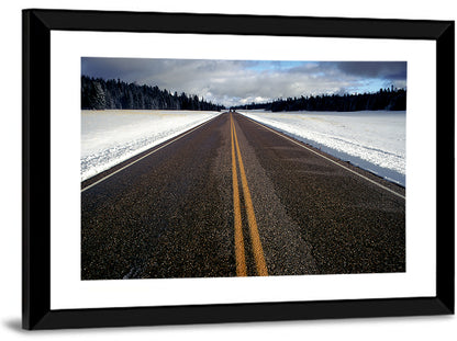 Winter Road Wall Art