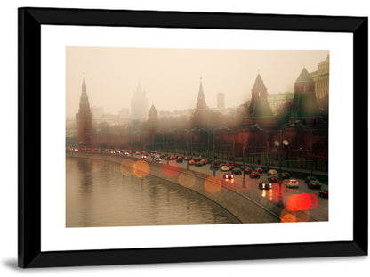Foggy Kremlin Moscow Wall Art