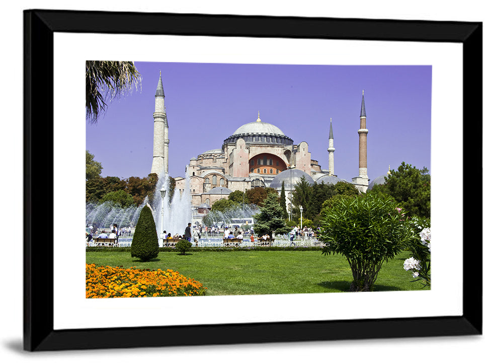 Hagia Sophia Fountain Gardens Istanbul Wall Art