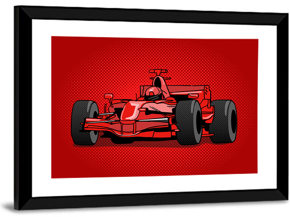 Sport Race Car Illustration Wall Art
