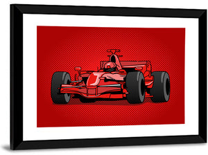 Sport Race Car Illustration Wall Art