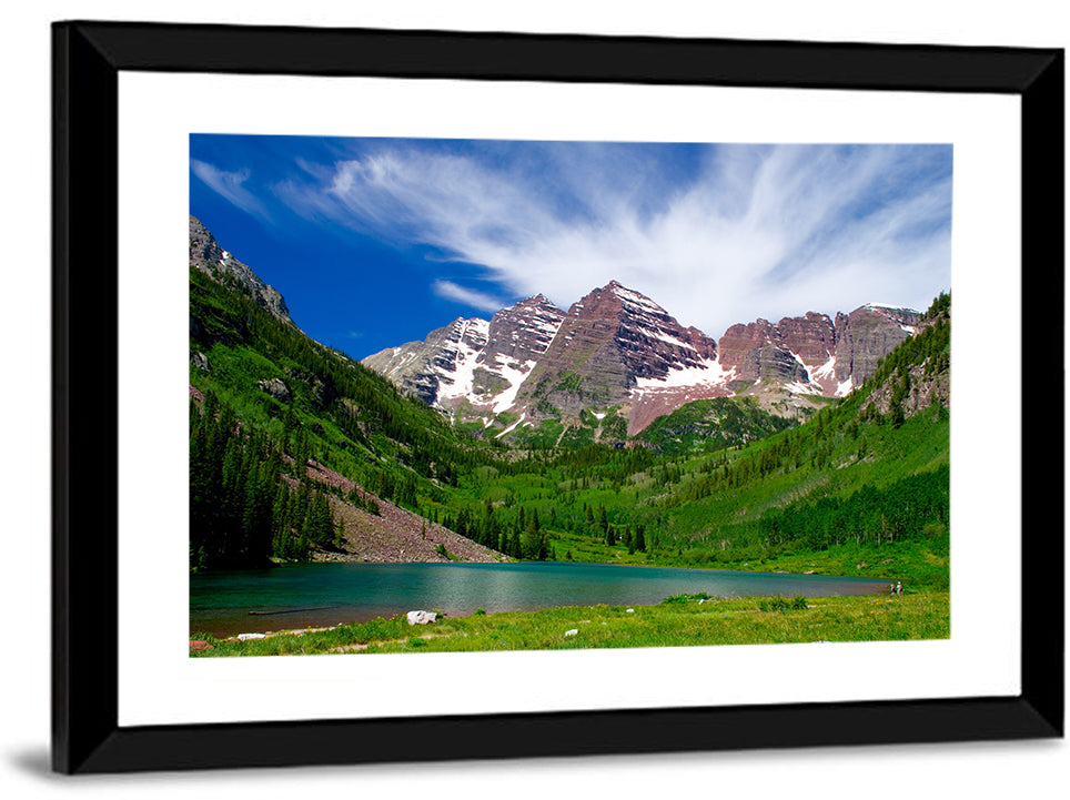 Maroon Bells Reflections at Maroon Lake Wall Art