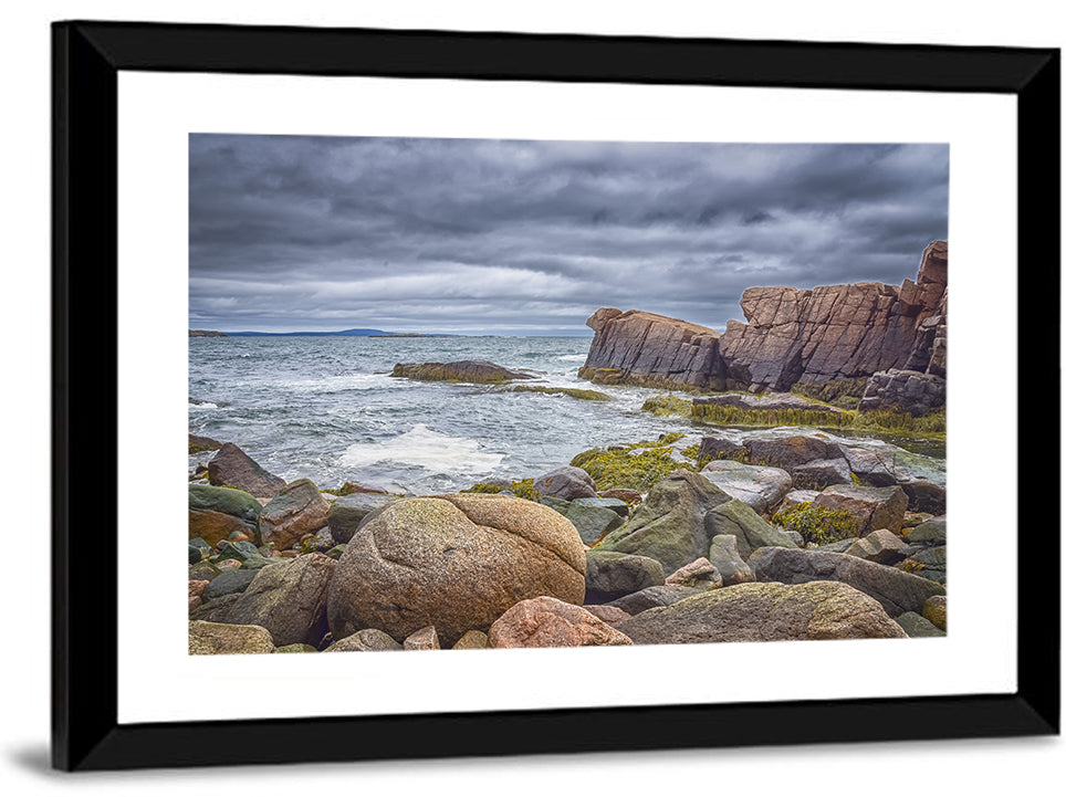Bar Harbor Rocky Coastline Wall Art