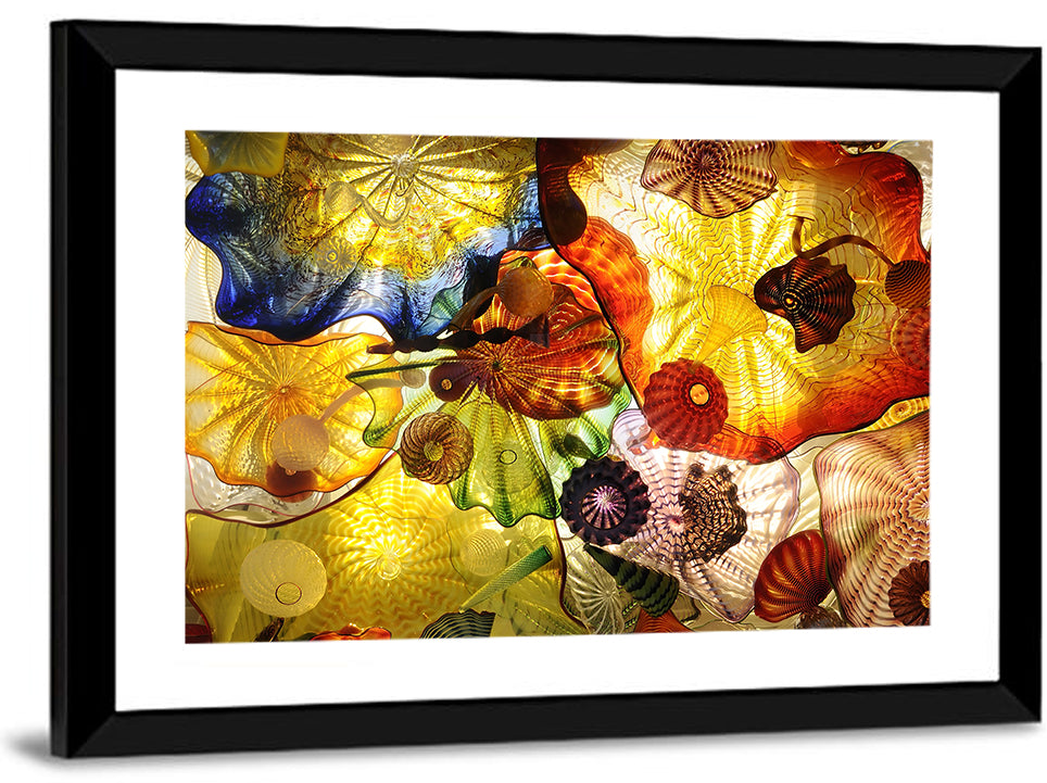 Kaleidoscopic Glass Ceiling Abstract Wall Art