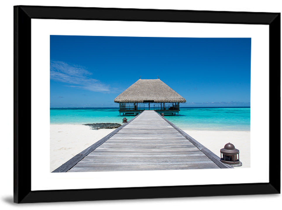 Maldives Turquoise Pier Wall Art