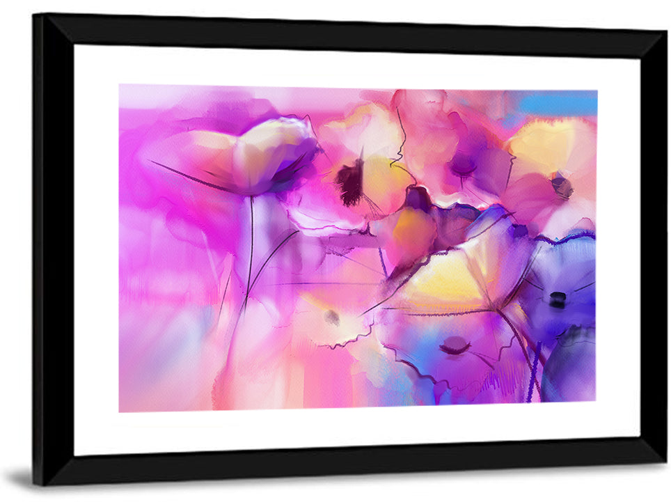 Abstract Tulip Garden Wall Art