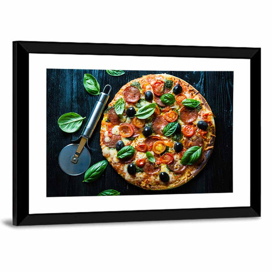 Pizza Closeup Wall Art