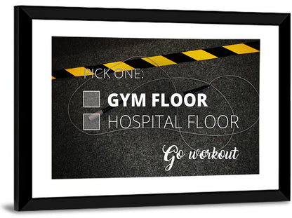 Gym Floor or Hospital Floor Wall Art