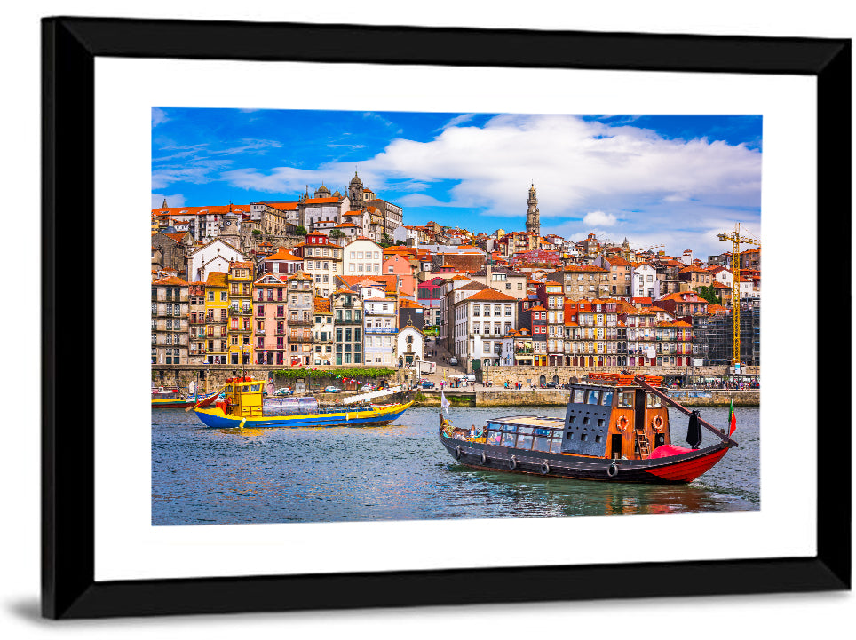 Porto Old Town Douro Riverfront Wall Art
