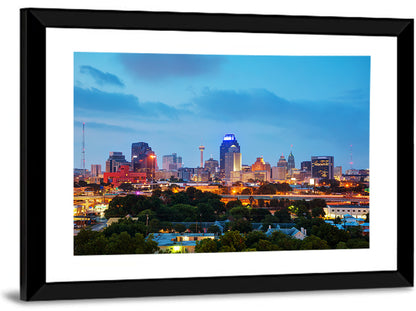 San Antonio Cityscape Wall Art