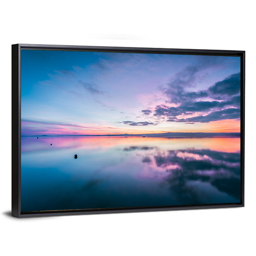 Lake Bolsena Sunset Reflection Wall Art