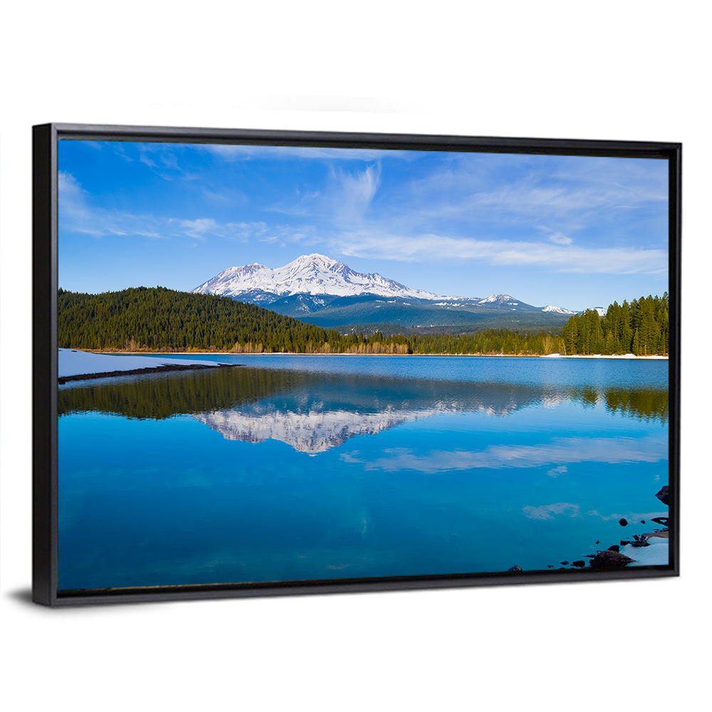 California Mountain Lake Reflection Wall Art