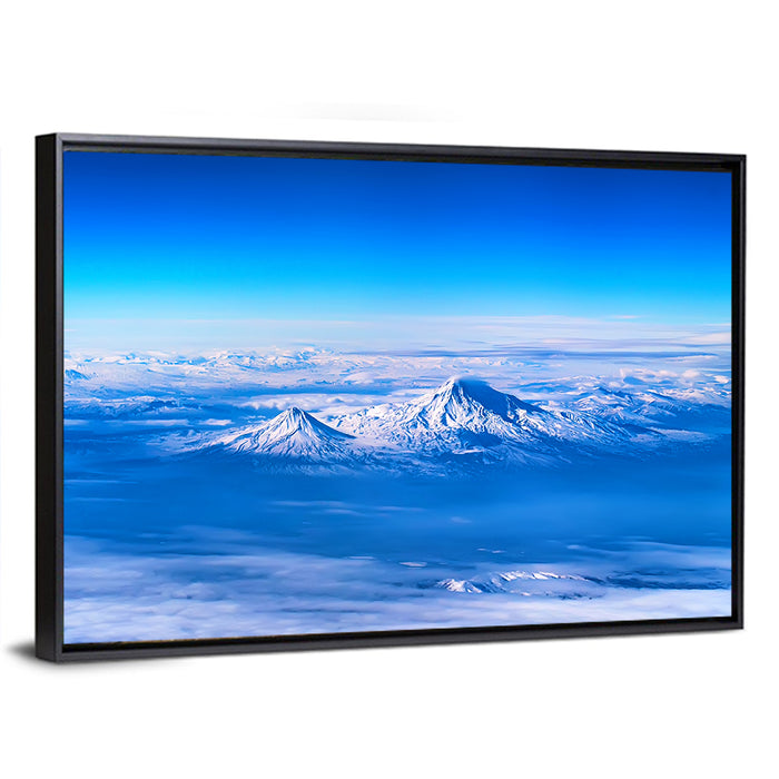 Mount Ararat Above Clouds Wall Art as a framed canvas