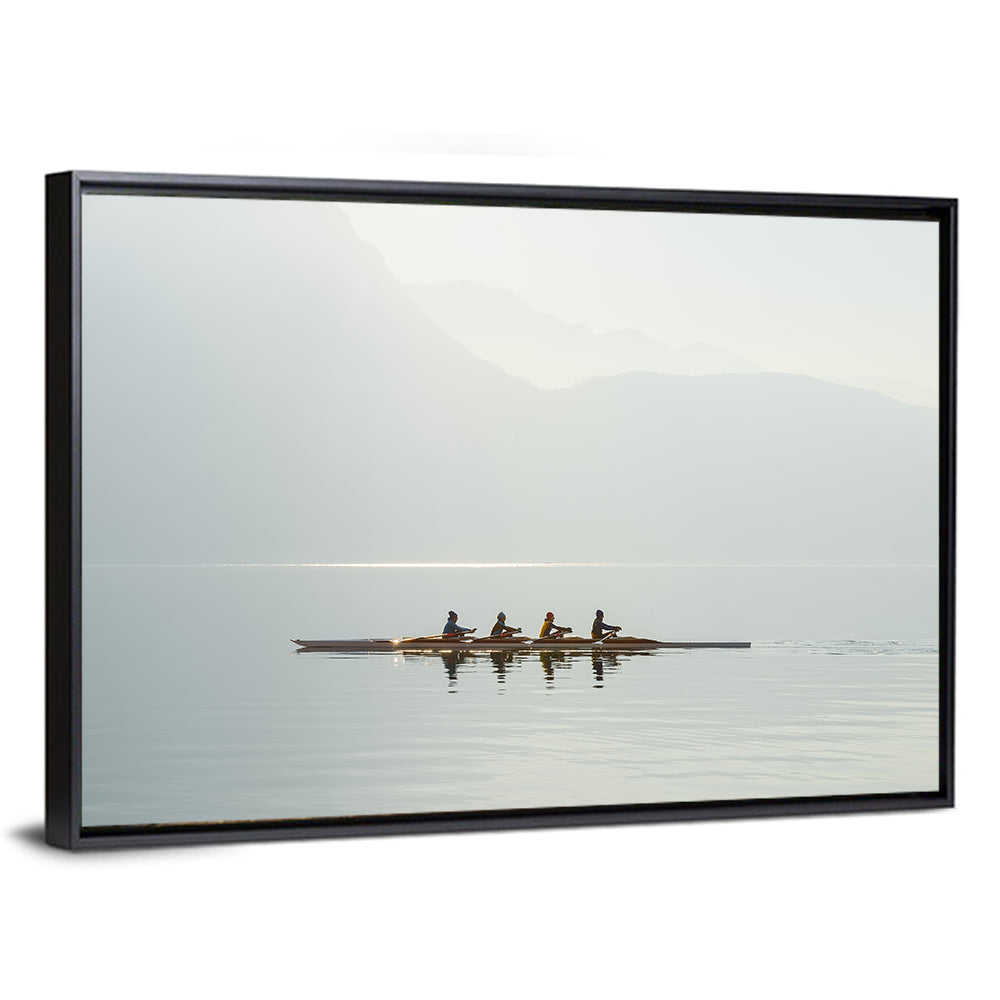 Four Rowers on Lake Lugano Wall Art
