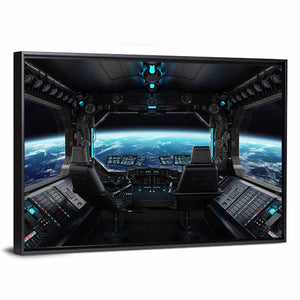 Spaceship Grunge Interior Wall Art