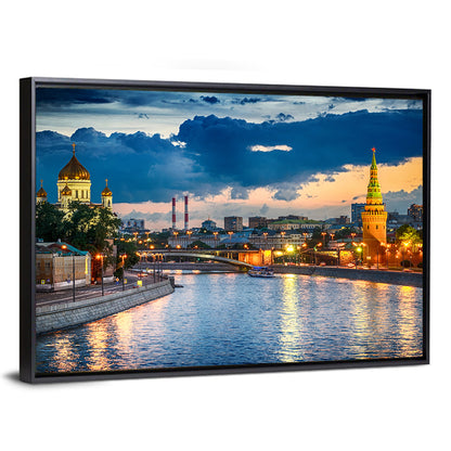 Kremlin Moscow River Wall Art