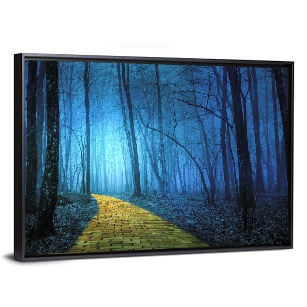 Misty Yellow Brick Road Wall Art